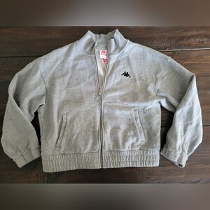 EUC Kappa Light Gray Full-Zip Jacket-M